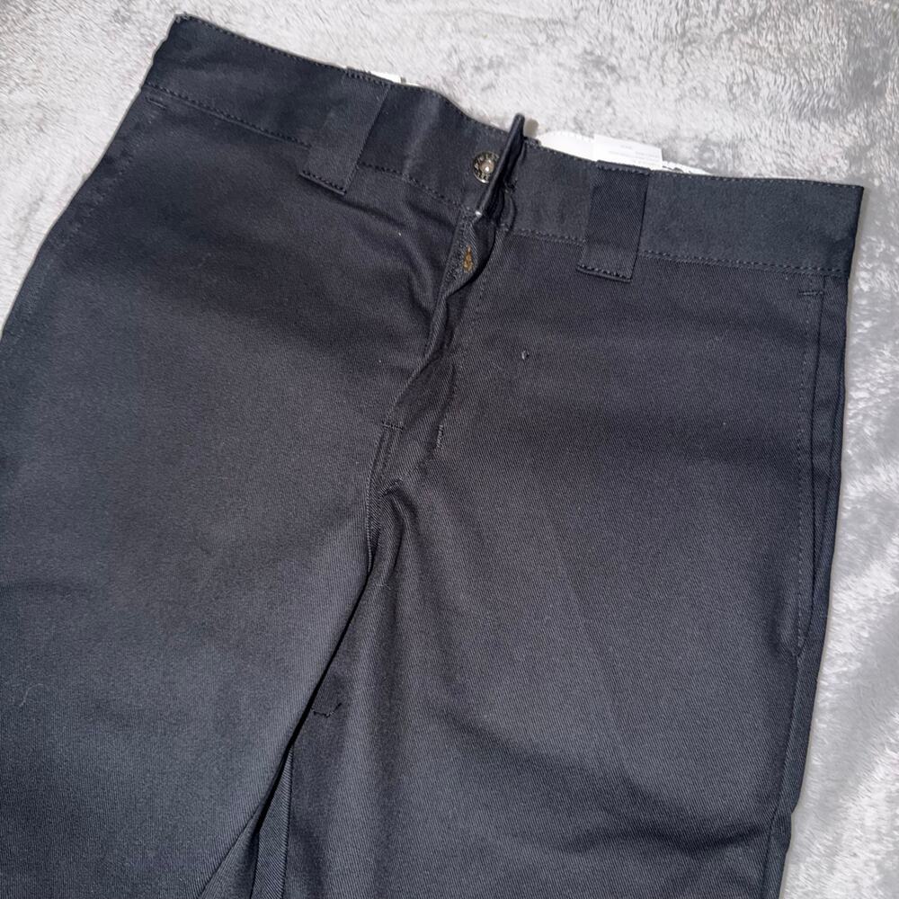 Dickies Black Twill Work Pants Men’s 30x32 Slim Fit Skinny Leg FLEX NWT